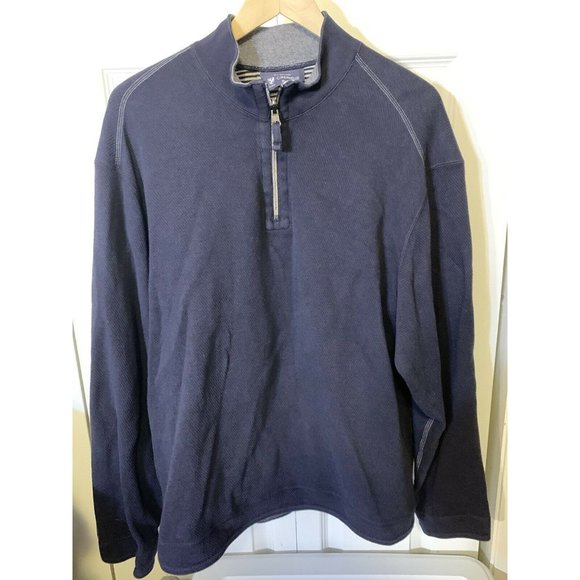 Daniel Cremieux Men’s Sz XL Sweater Blue 1/4 ZIP Soft - Picture 1 of 6